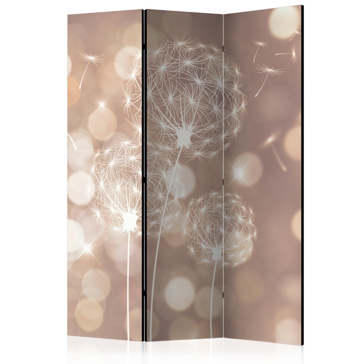 Paravent 3 volets Étude of the Sun 135x172cm avec châssis en bois massif