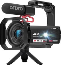 Video Camera,FHD 64MP 4K Camcorder,WiFi Vlogging Cameras for YouTube with IR Nig