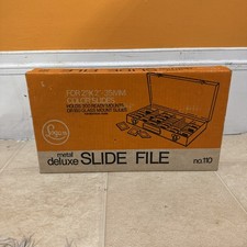 NEW Open Box Vintage NOS Logan Deluxe Metal Slide File No. 110 2 x 2- 35mm