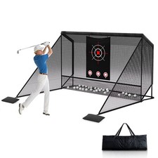 Golf Simulator Enclosure 10x8 ft with Upgraded Triple-Layer Impact Screen