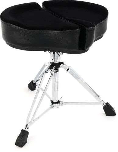 Ahead Spinal-G 3-leg Drum Throne with Saddle Seat - Black