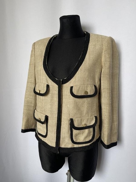 Women By Malene Birger Jacket Beige Silk 40
