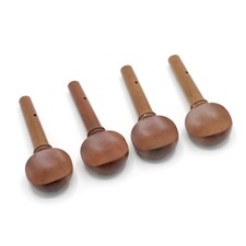 4 PCS Violin Fiddle Tuning Peg Set Jujube Wood Replacement Pegs 4/4 Size