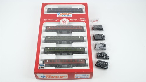 Roco H0 44006 Juego de vagones de pasajeros vagones de tren rápido 1909-1918 Württemberg | Zustand: Gebraucht