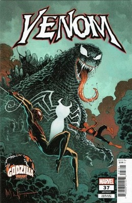 Venom #37 (Marvel Comics November 2024) L237 Dave Wachter Godzilla Cover Variant
