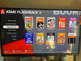 ATARI FLASHBACK X MINI RETRO CONSOLE WITH TWO JOYSTICKS POWER CORD & HDMI CABLE