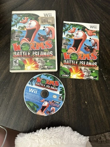 Nintendo Wii Game Worms Battle Islands CIB Complete In Box