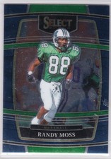 2022 Panini Select Draft Picks Football Blue Randy Moss #68 Marshall
