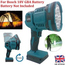 For Bosch 18V GBA Battery LED Work Light 90°Rotation Spotlight Lamp Torch 2 Mode