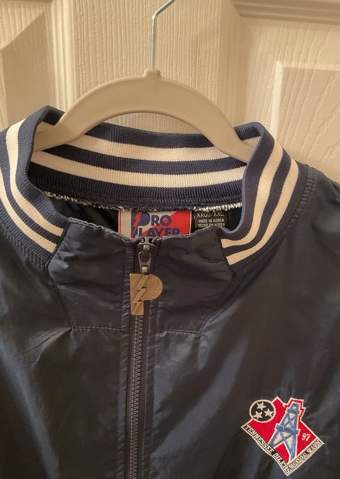 1997 Tennessee Oilers Windbreaker Pro Player XXL - Image 3 of 4