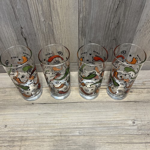 4 Bicchieri Libbey Salsa Hot Chili tema 15 oz 6,25" - Foto 6 di 8