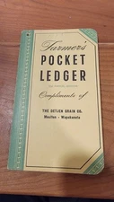 John Deere 57/58 Farmers Pocket Ledger 91st Ed DETJEN GRAIN CO. MOULTON-WAPAK OH