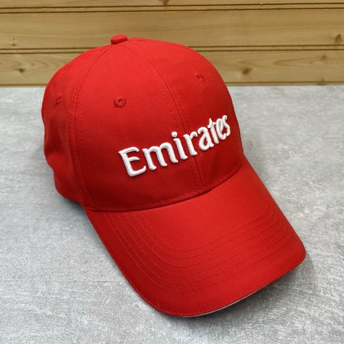 Emirates Fly Better Hat Ball Cap ONE SIZE Adjustable Red Raised 3D Logo - Picture 6 of 8