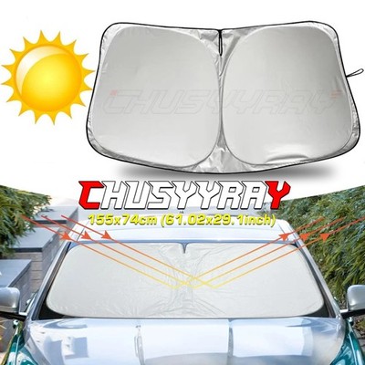 Car Windshield Sunshade UV Block For Chevy Silverado 1500 2500 3500 2014-2018