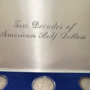 Ten Decades American Half $$$ 3.5 oz Coin silver+3 modern Kennedy’s 1906 - 1994 