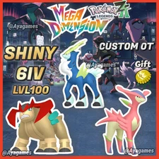 6IV Shiny Cobalion Terrakion Virizion 3 Pack Pokemon Legends ZA Mega Dimension