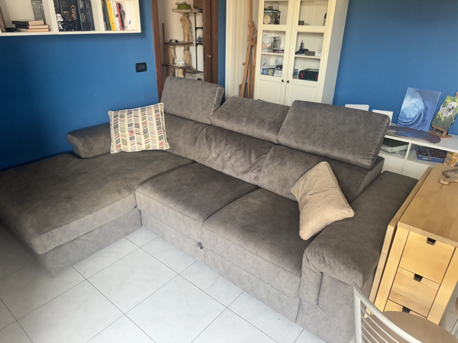 divano angolare, Poltronesofà Modello Libolla grigio