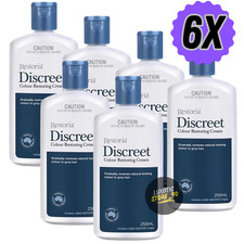6 x Packs Restoria Discreet Unisex Color Restoring Cream Natural 250ml New