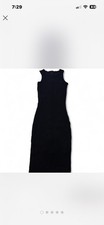 Black Sleeveless Bodycon Midi Dress