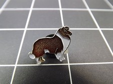 FREE SHIP Lapel Pin Favorite Dog "COLLIE" ENAMELED LIFETIME GUARANTEE