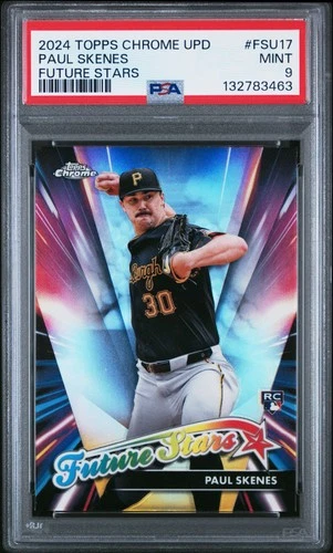 2024 Topps Chrome Update Future Stars #FSU17 Paul Skenes RC PSA 9