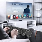 Bluetooth Wireless Keyboard with Touchpad 7-Colors Backlit 2.4G Rechargeable