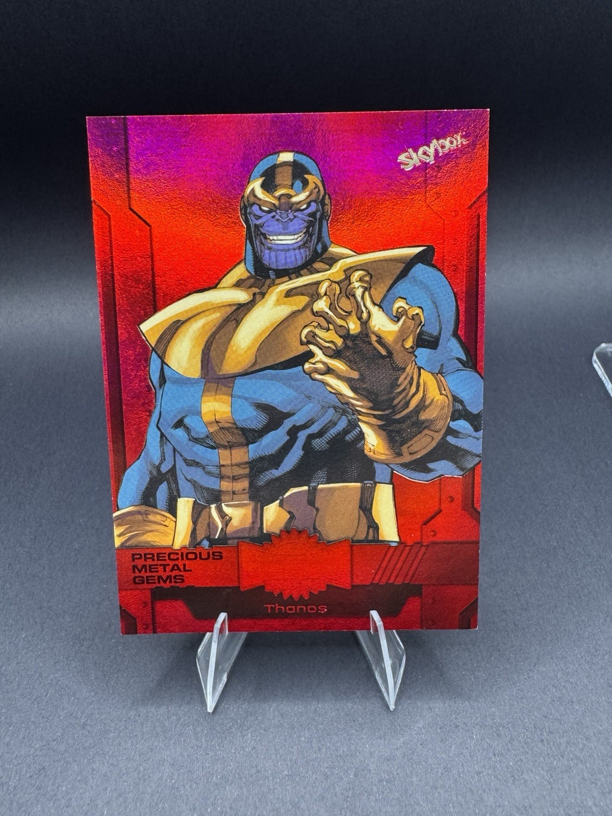 2024 Marvel Metal Universe Avengers THANOS #46 Precious Gems PMG Red /100 🔥