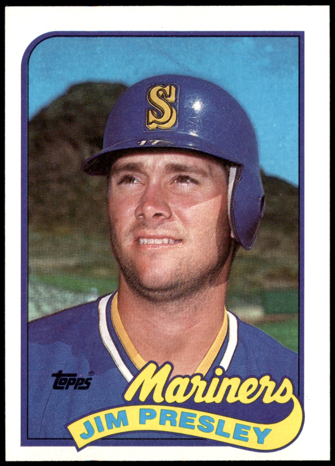 1989 Topps #112 Jim Presley Seattle Mariners