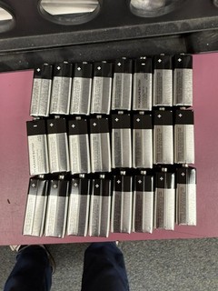 Lot of 24 Members Mark 9 Volt Alkaline Batteries Exp. 2030 from Bulk Case