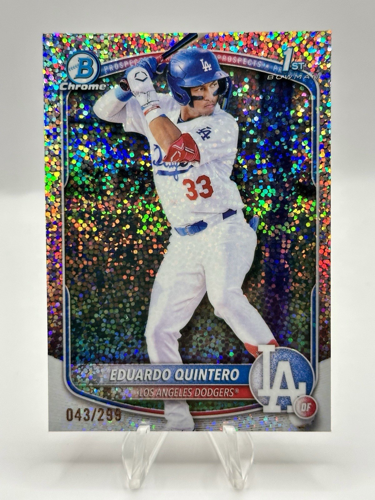 2025 Bowman Chrome - Eduardo Quintero /299 1st Speckle Refractor #BCP-115