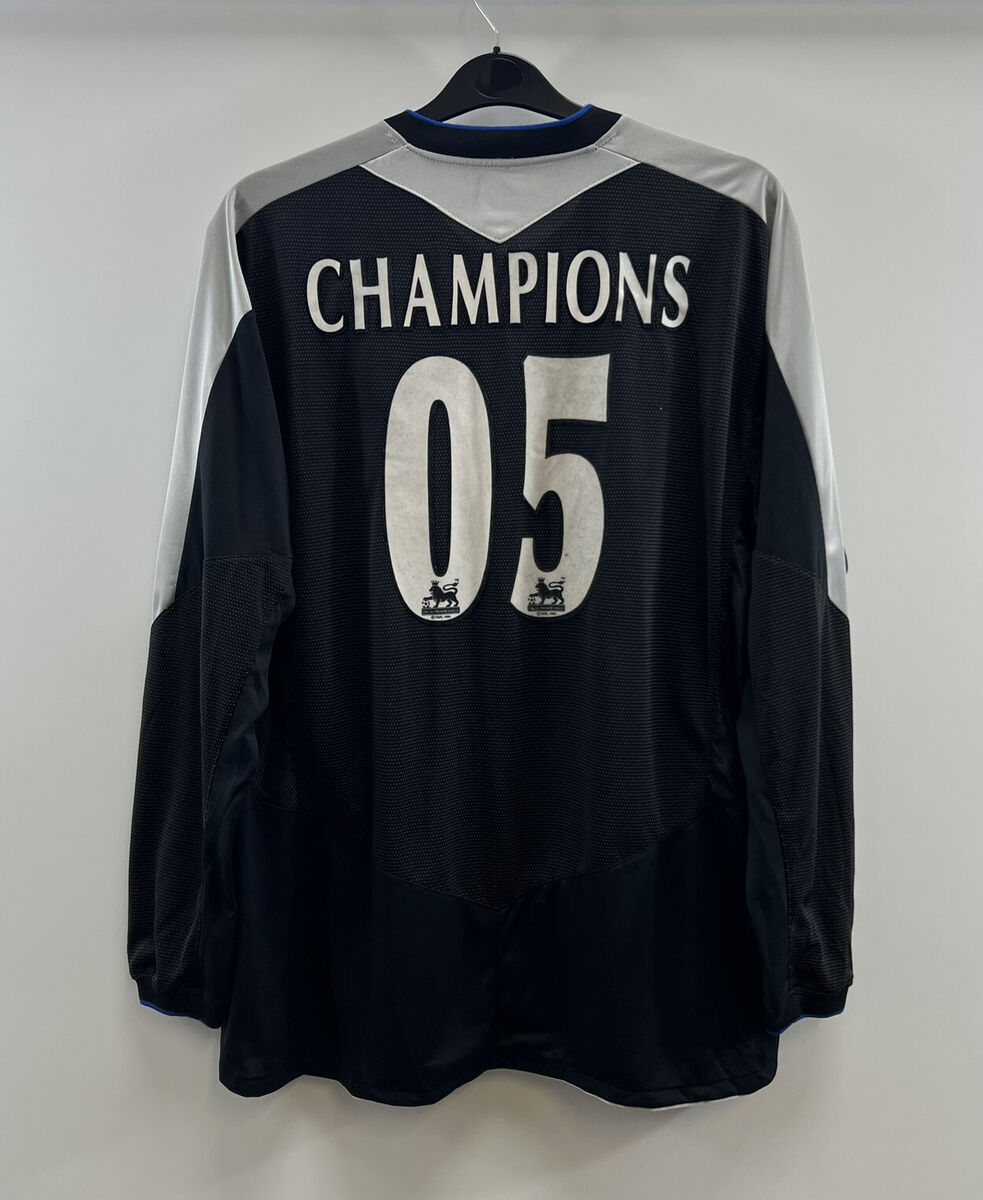 Chelsea Champions 05 L/S Away Football Shirt 2004/05 Adults Chelsea Champions 05 L/S Away Football Shirt 2004/05 Adults