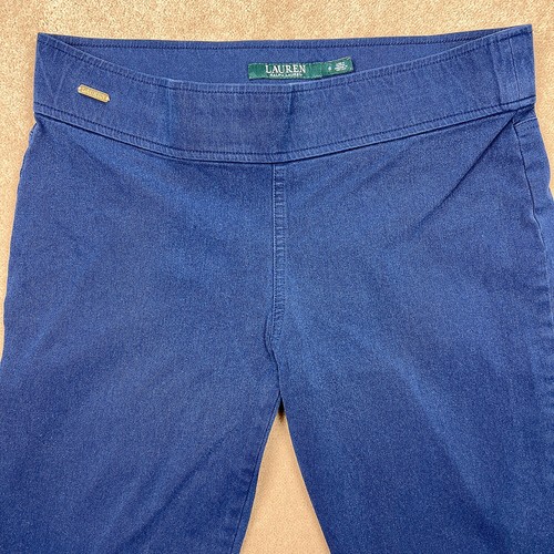 Lauren Ralph Lauren Hose Damen 6 (31x27) Blau Gerades Bein Mid Rise Stretch - Bild 5 von 14