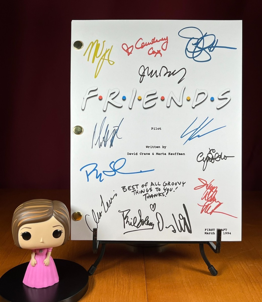 Friends Pilot Script- Signed- Autograph Reprints- Friends Script