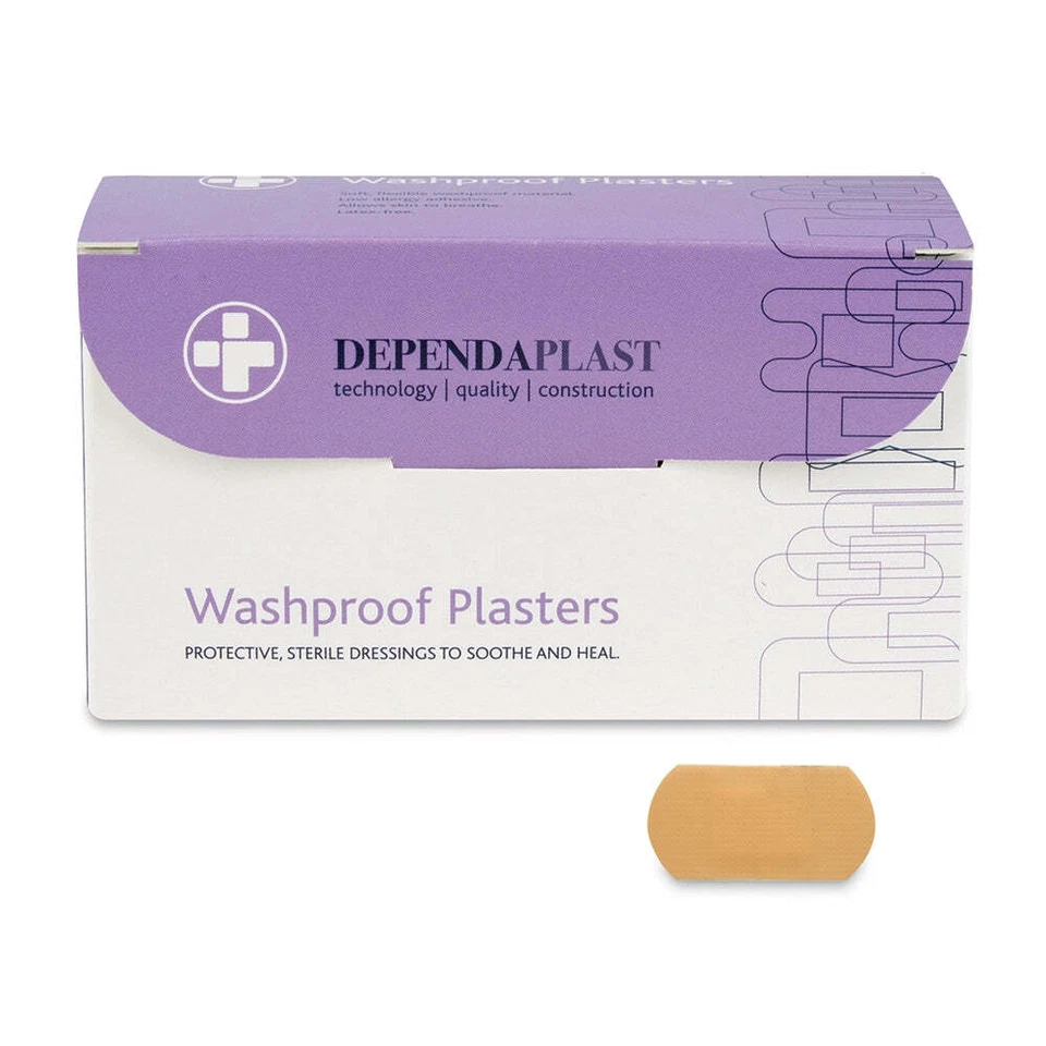 RELIANCE Dependaplast Washproof Plasters - 4cm x 2cm x 100