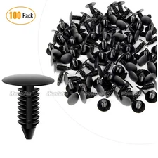 100x Plastic Clip Rivets Fastener 8mm Hole Dia for Car Auto Bumper Fender Rocker