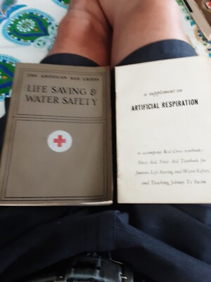 Vintage 1956 American Red Cross Life Saving Water Safety Illustrated