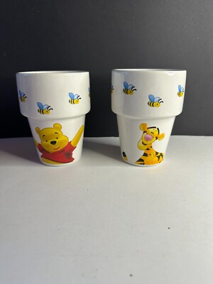 Disney Winnie the Pooh Puuh Tigger Ferkel Kaffeetasse Becher 2er Set Sammeltasse
