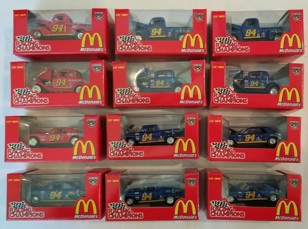 Racing Champions Lot 12 McDonalds 50th Anniversary Nascar Diecast