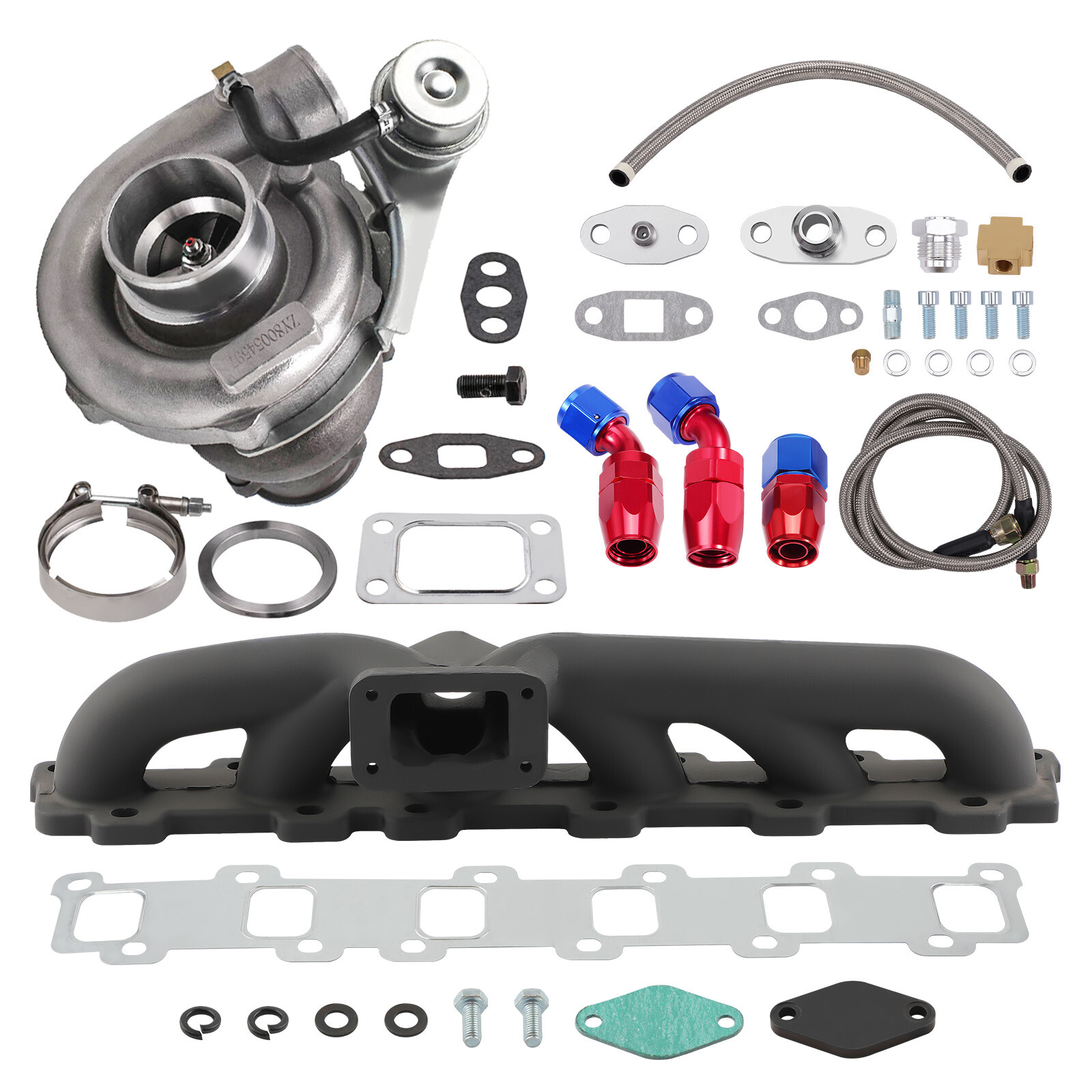 Turbocharger For Nissan Safari Patrol 4.2L TB42 Y60 + TD42T Manifold + oil line