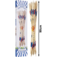 Mikado Gartenspiel Holzspiel XXL 90 cm Holzstäbe Bunt Geburtstags Feier Rasen