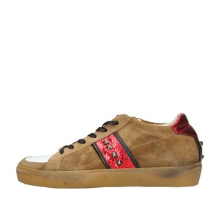 ZV1392 Scarpe Sneakers LEATHER CROWN Donna Cognac | eBay