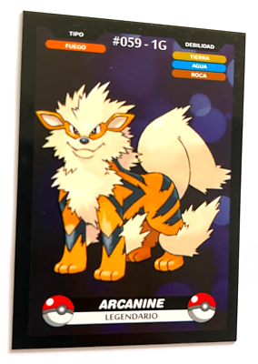 2025 POKEMON KANTO CREALASER TCG Card #059 ARCANINE Peru