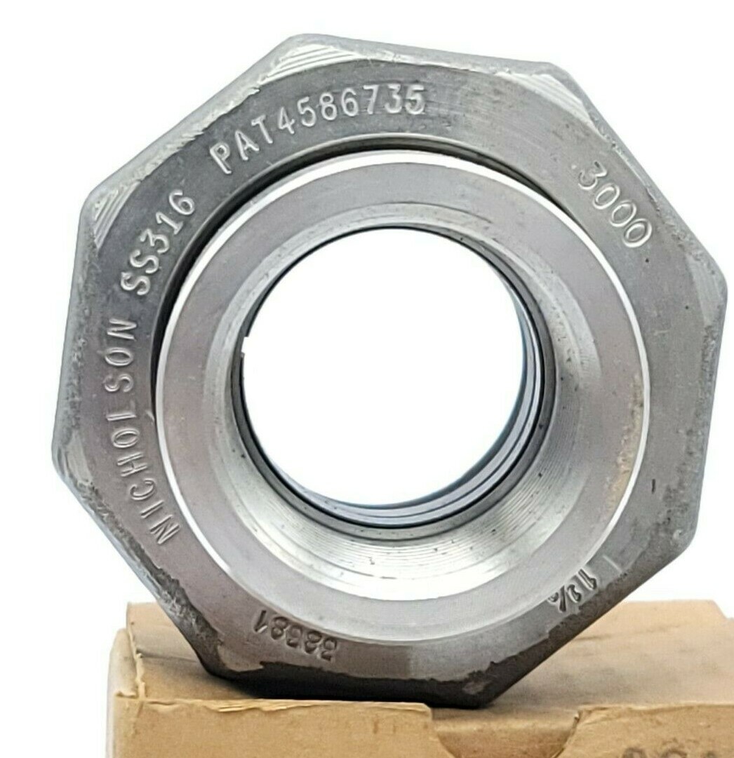 NIB NICHOLSON 6567000 UNIFLEX PIPE COUPLING 11/2'' 316L S.S. eBay