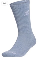ADIDAS Originals CREW SOCKS MENS 8-10 WMN 10-13 Botanical Blue 1 PAIR NEW