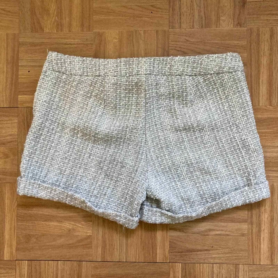 United Colors of Benetton Tan Metallic Tweed Shorts 11/12 y/o Girls 2XL - Image 2 of 4