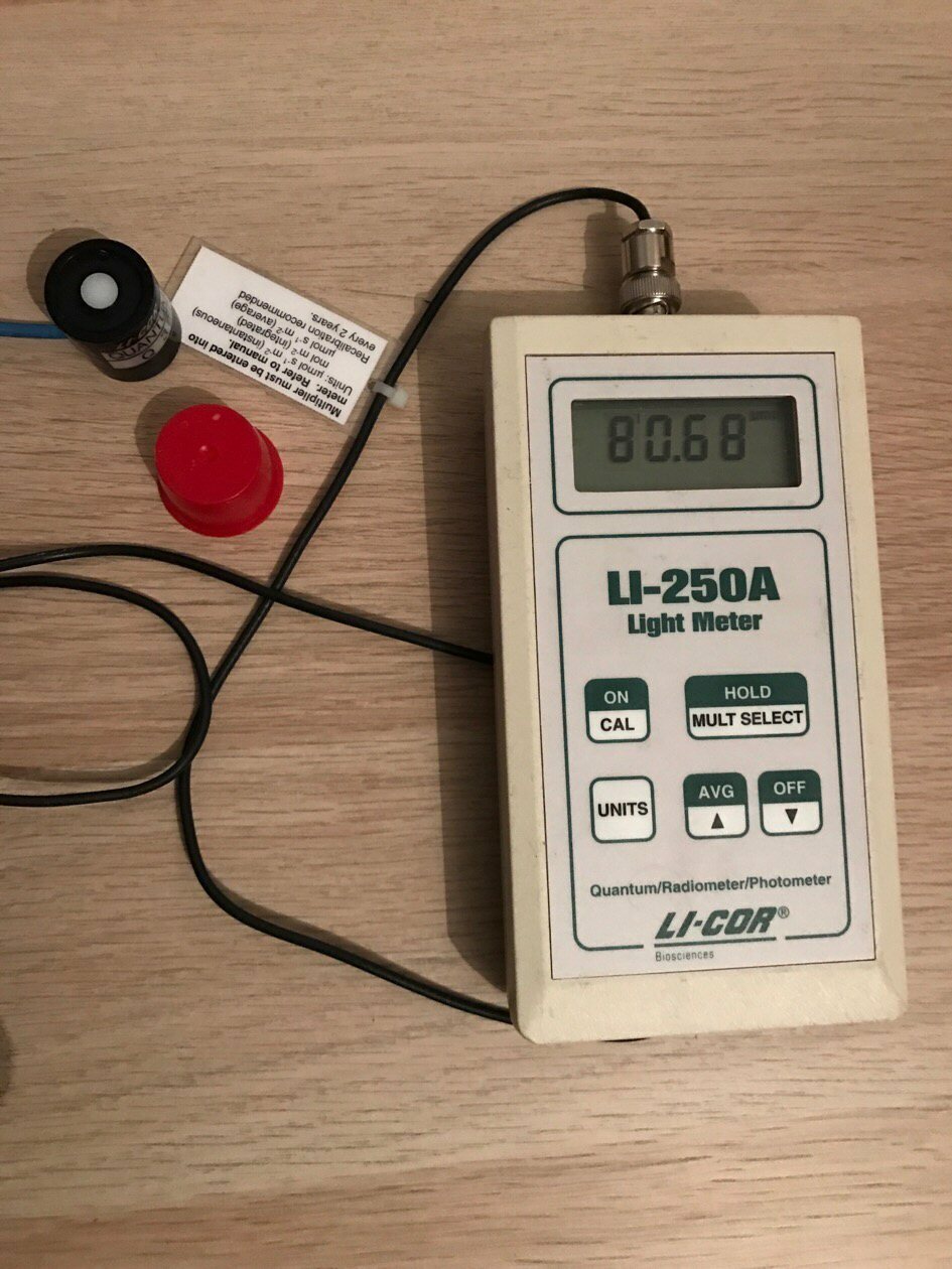 LiCor LI250A Light Meter and LI190SA Quantum Sensor eBay