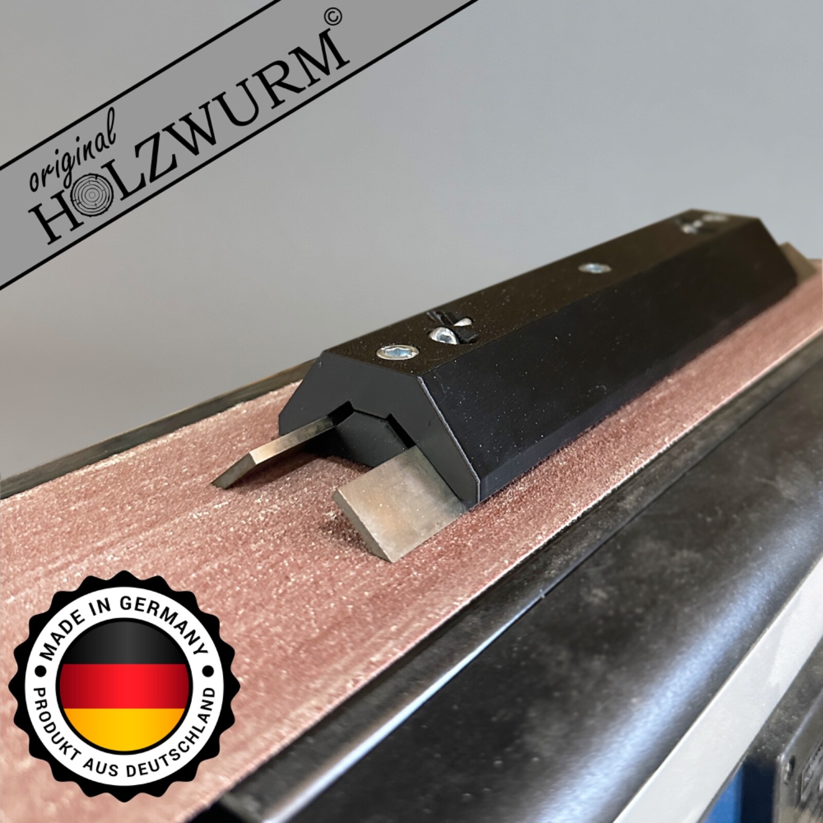 Schleifvorrichtung für Maschinenhobelmesser Schärfsystem für Bandschleifer