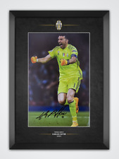 Gianluigi Buffon SIGNED & FRAMED 12X8 Photo JUVENTUS & ITALY AFTAL COA Gianluigi Buffon SIGNED & FRAMED 12X8 Photo JUVENTUS & ITALY AFTAL COA