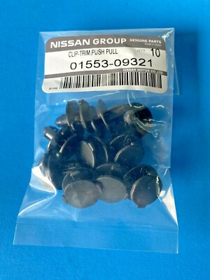 10-PC PK GENUINE NISSAN & INFINITI (1993-2019) CLIP TRUNK 01553-2DR9A-10P