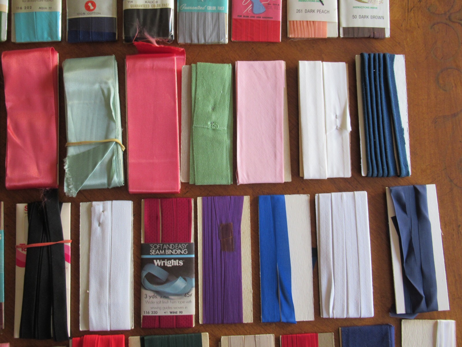 Vintage Mixed Lot Bias Tape Hem Facing Seam Blanket Binding Piping Lot